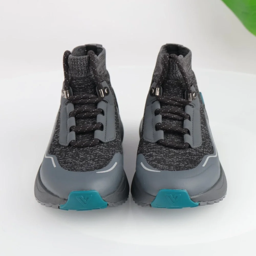 Vessi Womens Stormburst High Top Boot Sneakers Size 5 Waterproof Gray Black Shoe